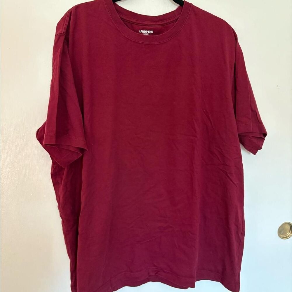Lands-end Men's Red Shirt